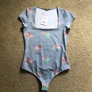 Free people square neck bodysuit